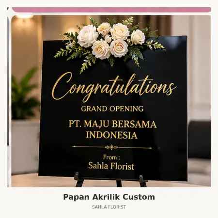 Papan Bunga Akrilik Rs Mitra Keluarga Cibubur